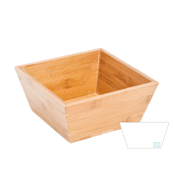 Bamboe Vierkante Kom